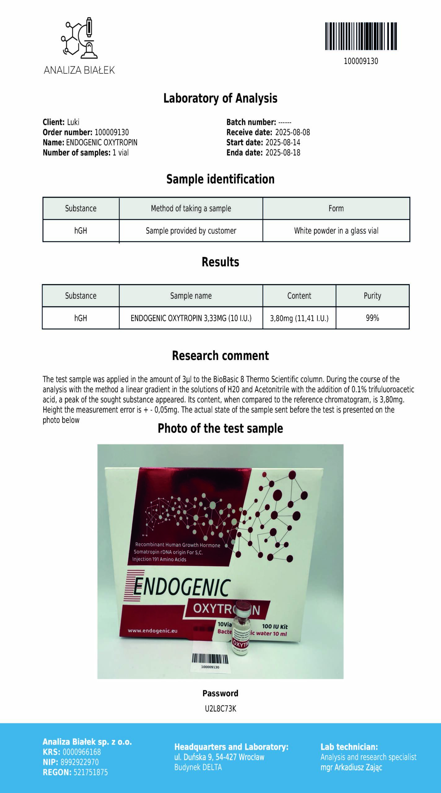Oxytropin z wodą bakteriostatyczną - obrazek 2